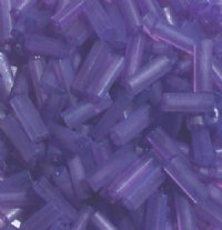 50g 10x3mm Matte Violet Tile Beads